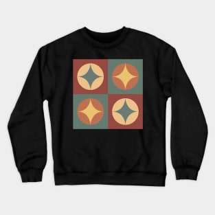 Abstract Geometric Pattern Crewneck Sweatshirt